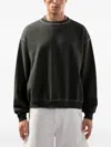 Gcds Logo-patch Crew-neck Sweater In Green