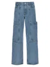 Gcds Jeans In Clear Blue