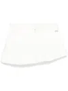 Gcds Logo-plaque Mini Skirt In Neutrals