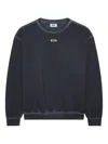 Gcds Sweatshirt Mit Logo-schild In Blue