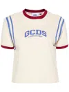 Gcds Logo-print Cotton T-shirt In Neutrals