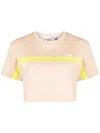 Gcds Logo-print Cotton T-shirt In Nude