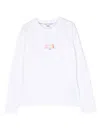 Gcds Logo-print Cotton T-shirt In White