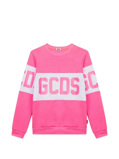 Gcds Sweatshirt Mit Logo-print In Pink