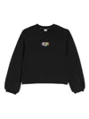 Gcds Logo-print Crewneck Sweatshirt In Black