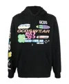 Gcds Logo-print Drawstring Hoodie In Black