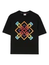 Gcds Logo-print Short-sleeved T-shirt In Black