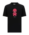 Gcds Wirdo Cotton T-shirt In Black