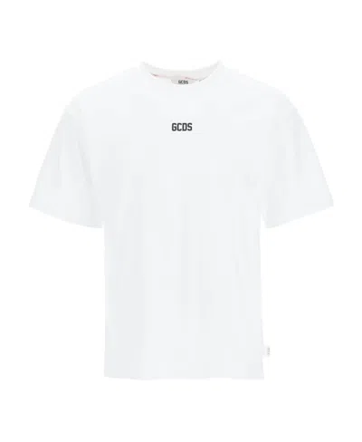 Gcds Logo-print Short-sleeved T-shirt In White 1