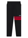 Gcds Logo-print Stripe-detail Pants In Black