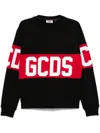 Gcds Logo Print Sweatshirt In Black