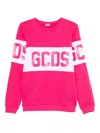 Gcds Logo-print Sweatshirt In Pink