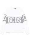 Gcds Logo-print Sweatshirt In White