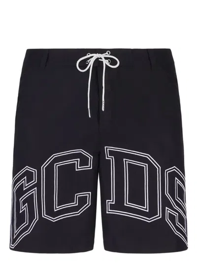 GCDS LOGO-PRINT SWIM SHORTS