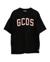 Gcds Logo-print T-shirt In Black Cotton In Black