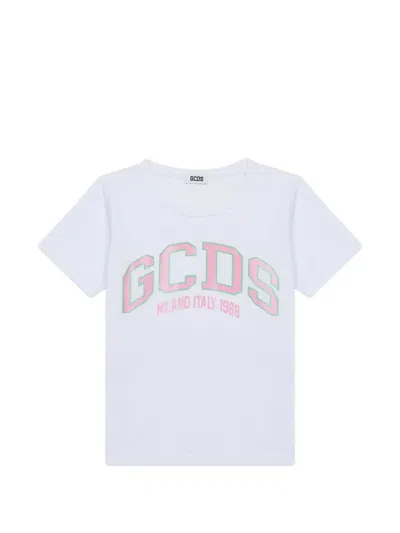 Gcds T-shirt Mit Logo-print In White