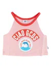 Gcds Logo-print Tank Top In Pink
