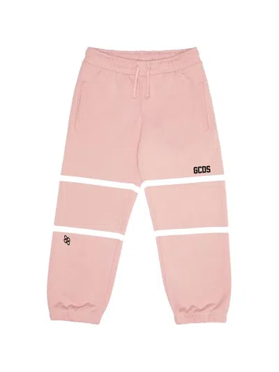 Gcds Kids' Logo-print Track Pants In Pink