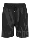 Gcds Logo-print Track Shorts In Black