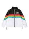 Gcds Logo-print Zip-up Jacket In White