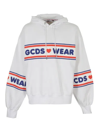 GCDS LOGO PRINTED HOODIE