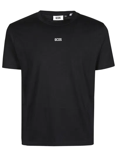 Gcds Logo Regular T-shirt In Black