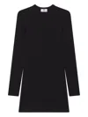 Gcds Logo Ribbed Mini Dress In Black
