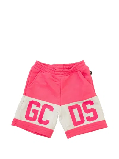 Gcds Kids' Logo Shorts In Pink