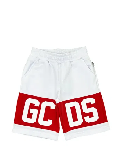 Gcds Kids' Logo Shorts In White