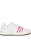 Gcds Logo-strap Sneakers In White