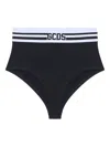 Gcds Logo Stripes Panties In Black
