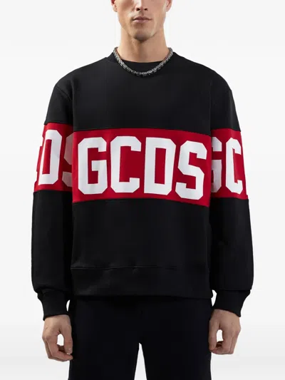 Gcds Band Logo Wool Sweater In Black
