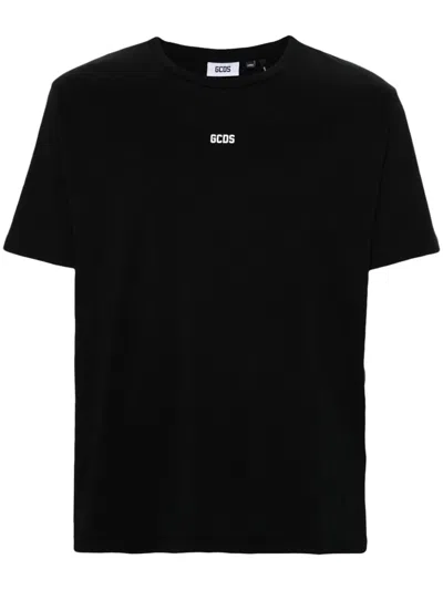 Gcds Logo T-shirt In 99 Nero
