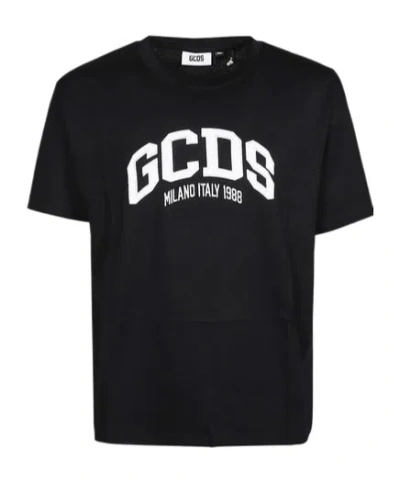 GCDS GCDS LOGO CONTRAST CREWNECK T-SHIRT