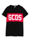 Gcds Logo T-shirt In Black