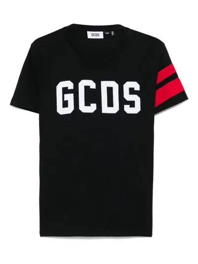 Gcds Logo T-shirt In Black
