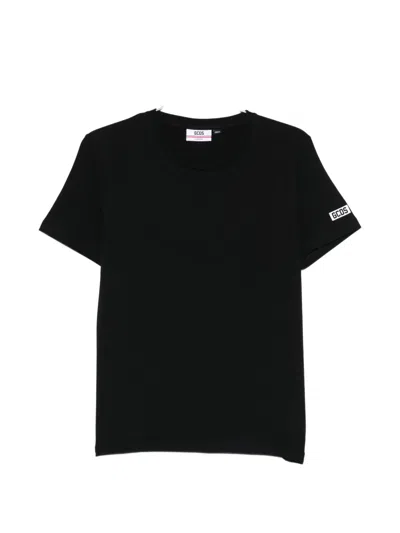Gcds Logo T-shirt In Black