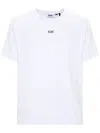 Gcds Logo-appliqqué Cotton T-shirt In White