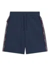 Gcds Shorts Mit Logo-streifen In Blue