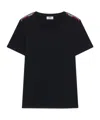Gcds Logo Tape Stretch T-shirt In Black