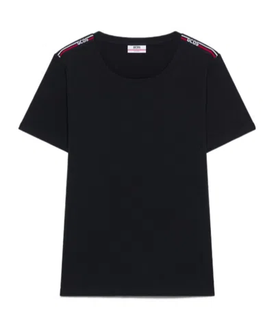 GCDS LOGO TAPE STRETCH T-SHIRT