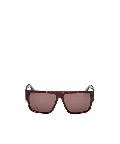 Gcds Logo Temple Sunglasses In Brown