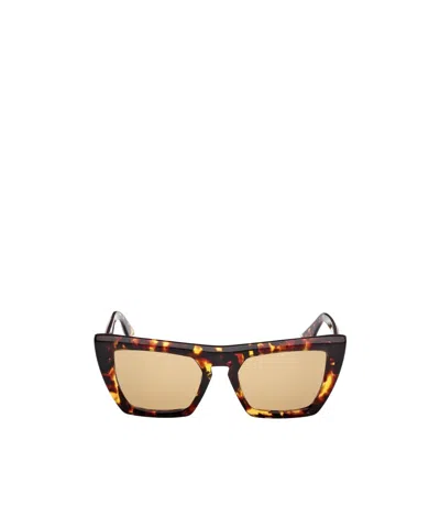 Gcds Logo Temple Sunglasses In Brown