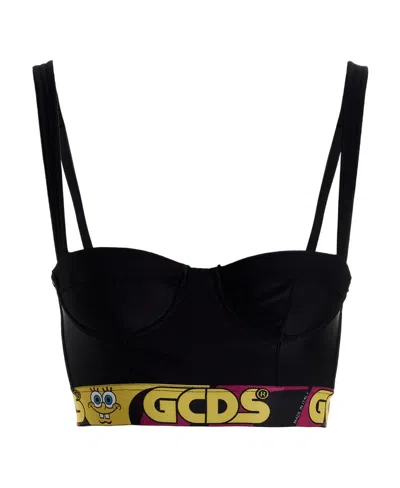 Gcds Logo Underband Cropped Top In Black