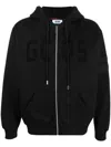 GCDS GCDS LOGO ZIPPER UP HOODIE CLOTHING