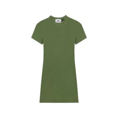 Gcds Logo-detail Mini Dress In Green
