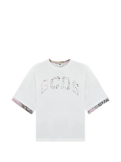 Gcds Logo-detail T-shirt In White