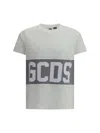 Gcds Logoed T-shirt In Bright White /grey/white