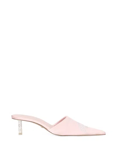 Gcds Logo-embroidered Mules In Neutral