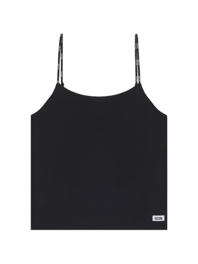 Gcds Logo-patch Tank Top In Black